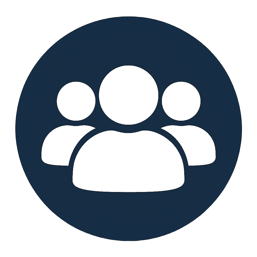 Community – group of people icon representing All Comfort Air’s local commitment in Raleigh and the Triangle